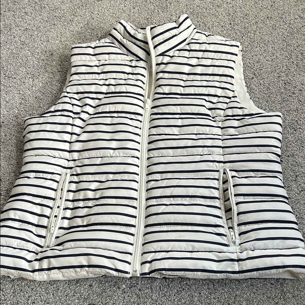 Striped Puffer Vest